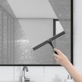 thumbnail image 4 of All-purpose Shower Squeegee For Shower Doors, Bathroom, Window And Car Glass - Black, Stainless Steel, 4 of 5
