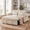 Beige, variant on Xiweot 54" Sleeper Sofa Bed, Convertible Pull Out Couch for Living Room Apartment, Velvet Futon Loveseat Sofa Bed with Adjustable Backrest, Side Pockets, 2 Pillows, Easy Assembly (Dark Gray)
