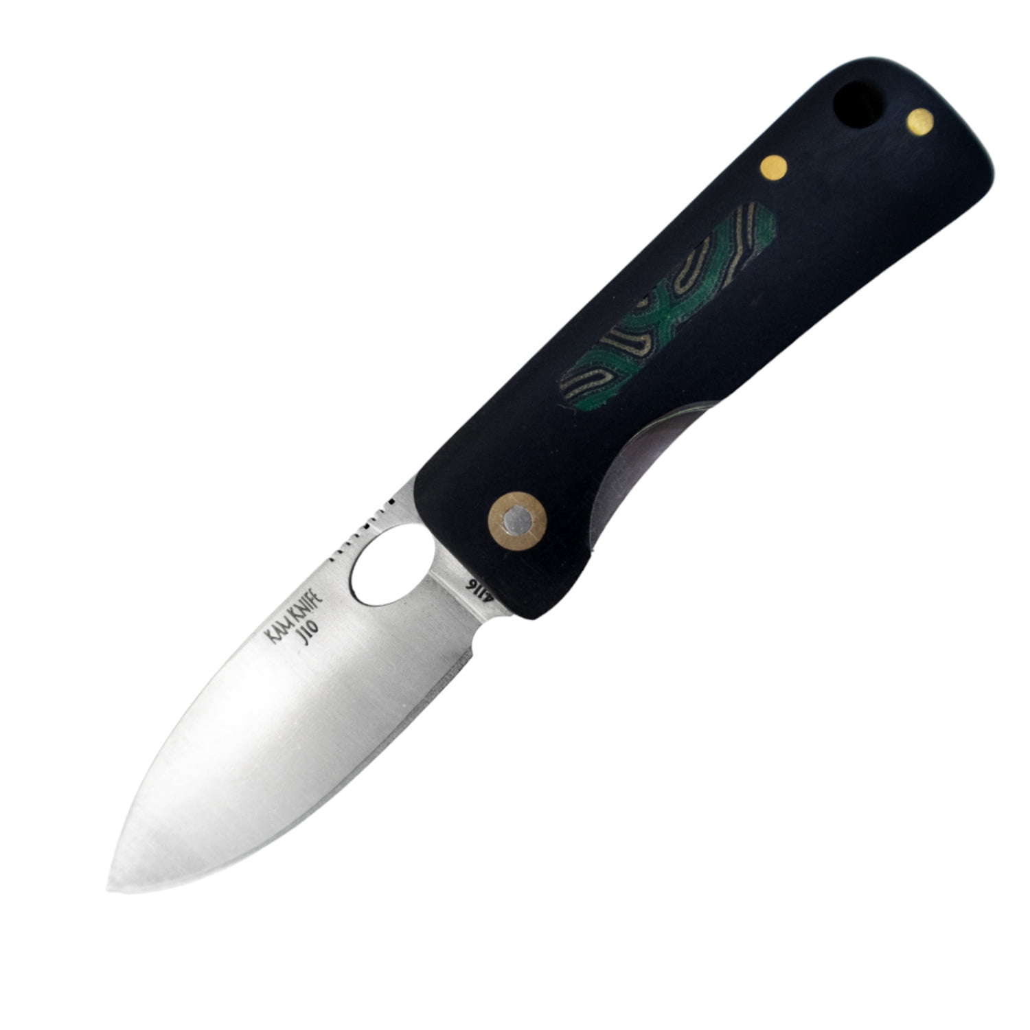 Kam Knife – Inside Lock Pocket Knife Survival EDC Knife with 2.75" Micarta Handle Camping Knife; Small Hunting Knife Perfect for Outdoors, Camping and Hiking