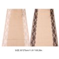 thumbnail image 3 of mmirethe Hessian Burlap Ribbon Lace Rustic Wedding Party Decoration Centre Table Runner Black, 3 of 6