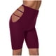 thumbnail image 1 of Pantalones moldeadores de cintura alta para mujer, de poliéster, de color liso, que moldean y levantan la cadera., 1 of 3