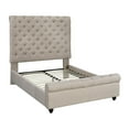 thumbnail image 1 of Evelyn King Platform Bed, Beige, 1 of 2