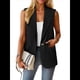 thumbnail image 3 of Chaleco Sin Mangas de Verano para Mujer, Estilo Informal, para Oficina, con Bolsillos. Negro L, 3 of 9
