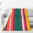 thumbnail image 1 of Fotbe Vertical Stripes Manta de Franela Acolchonada con Estampado, Súper Suave y Esponjosa, Extra Grande para Sofá, Cama, Uso Todo el Año-40"x30", 1 of 7