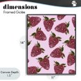 thumbnail image 4 of Stupell Industries Art Deco Glimmer Strawberry Pattern Black Framed Giclee Art, 11 x 14, by LISH Creative, 4 of 8
