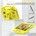 thumbnail image 6 of Cute Kids Case for Walmart Onn 8 Inch Tablet Case 2024 Model 100135923, EVA Rubber DIY Figures Handle Stand Lightweight Bumper Rugged Kids Friendly Case Cover for Onn 8 Inch Tablet, Yellow, 6 of 9