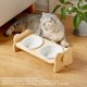 thumbnail image 2 of Cuencos Elevados Para Perros Con Soporte De Bambú Cuencos Elevados Para Perros Cuencos Para Mascotas Para Perros Y Gatos Alimentador De Bambú Ajustable En Altura Yuarrent PT002705-02, 2 of 6