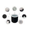 thumbnail image 4 of Bath Tub, Black Foldable Bathing Bathtub Soaking  For Home, 4 of 8