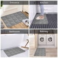 thumbnail image 5 of Sikiie Black Leopard Print Flannel Anti-slip Floor Mat 16x24in, Thickened Dustproof Entrance Door Mat Floor Mat for Kitchen, Bathroom, Laundry Room, 5 of 7