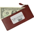 thumbnail image 3 of Cavelio Leather Thin Vertical Stacker Card Case Wallet with ID Window Burgundy, 3 of 3