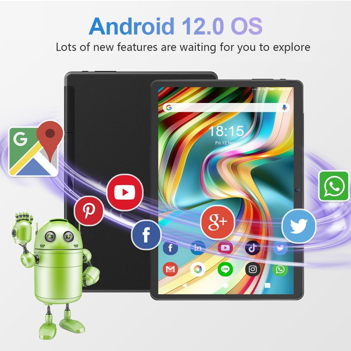Tablet 10.1 inch Android 12 Tablet 2024