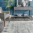 thumbnail image 5 of nuLOOM Tinsley Faded Geometric Banded Area Rug, 3' x 5', Harper Grey, 5 of 5