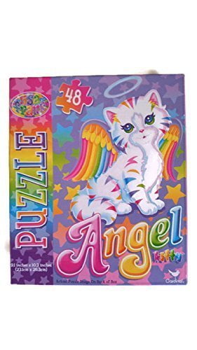 LISA FRANK ANGEL KITTY RAINBOW PUZZLE 48 PIECE BRAND NEW 10.3" X 9.1" CAT