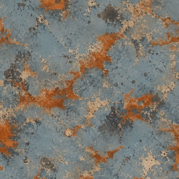Peel and Stick Wallpaper Abstract Rusted Concrete Blue Gray Stone Surface Weathered Industrial 17.7"x118" Contact Paper Removable Self Adhesive Waterproof Wall Decor for Bedroom Kitchen Cabinets