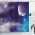thumbnail image 1 of Ambesonne Space Shower Curtain, Starry Night Sky Scenery, 69"Wx84"L, Blue Purple, 1 of 3