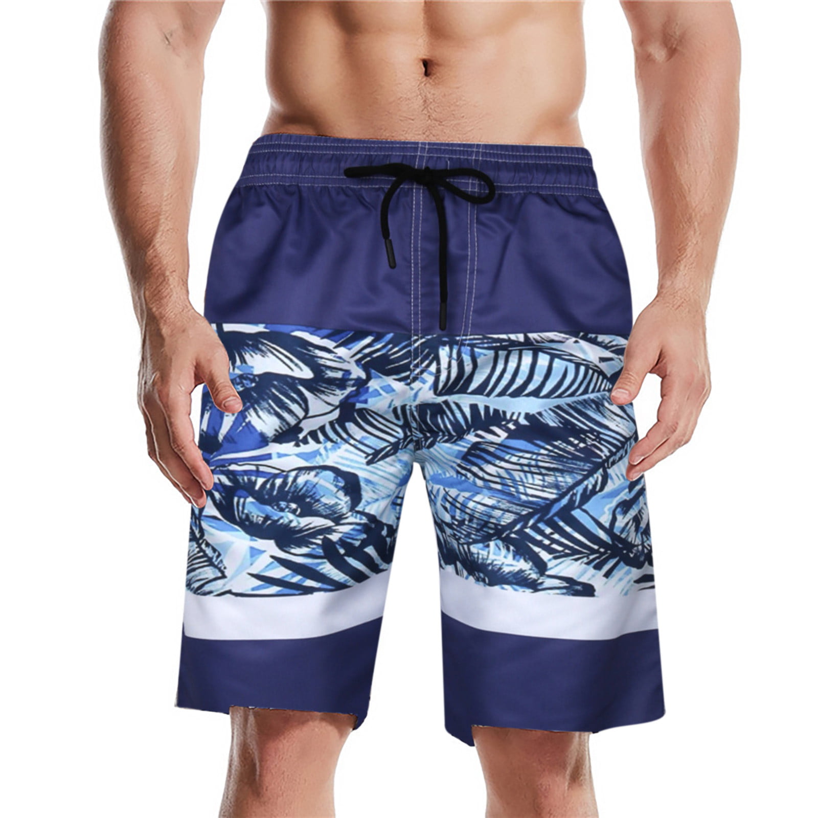 MILANKERR Men's Swim Trunks Stretch Beach Quick Dry Shorts 