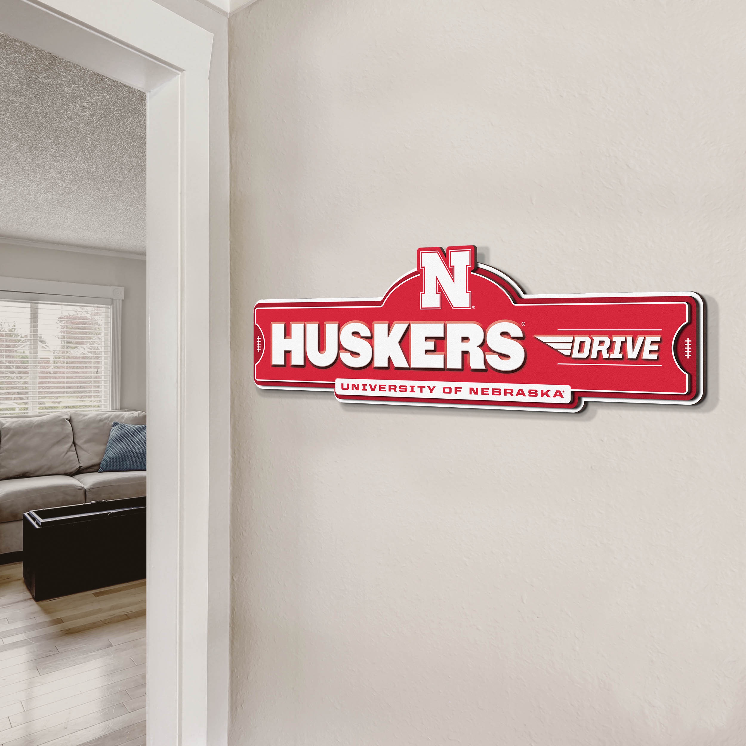 YouTheFan NCAA Nebraska Cornhuskers Street Sign