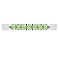 thumbnail image 2 of Dazzlingrock Collection Round Peridot 7 Stone Stackable Wedding Band for Women (Color Green, Clarity Moderately Included) in 925 Sterling Silver, Size 8, 2 of 4