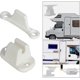 thumbnail image 2 of Tope de puerta de nailon con forma para autocaravanas y caravanas - Blanco, 2 of 5