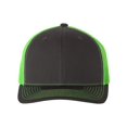 thumbnail image 1 of Adjustable Snapback Trucker Cap, Adjustable, CharcoalNeon Green, 1 of 4