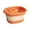 Orange #0, variant on Foldable Foot Bath Bucket with Massage Acupoints & Phone Holder - Portable Spa Bucket with Lid - 15L Capacity (40x30x22cm) - Orange/Green/Blue/Gray - Ideal for Home Use & Travel