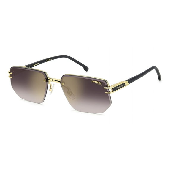 Carrera - CARRERA 1070/S, Rectangle metal men MATTE BLACK ON GOLD/GOLD MIRROR ON