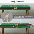 thumbnail image 5 of Yuyamidu Santa Claus Stretch Bench Cover for Dining Table Washable Removable Bench Slipcover with Elastic Edge Breathable Rectangle Seat Protector Gift for Holiday, 5 of 8