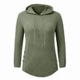 thumbnail image 1 of Womens Hoodies Oversized Sweatshirts Long Sleeve Shirts Sweaters Fall Pullovers Tops Green M, 1 of 6