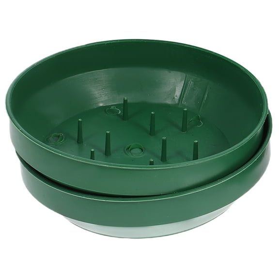 2pcs Floral Foam Tray for Flower Arrangements, Plastic Flower Mud Tray, Floral Foam Fixing Tray for Crafts and Bouquets