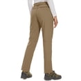 thumbnail image 2 of TACVASEN Women's Fleece Lined Hiking Ski Pants Waterproof Insulated Softshell Pants Outdoor Insulated Warm Pants Khaki XL, 2 of 6