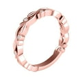thumbnail image 3 of White Diamond Engagement Wedding Band In 10K Rose, White & Yellow Gold Aonejewelry 0.05 Carat 9 Stone Round Cut Bezel Setting Jewelry Collection, 3 of 5