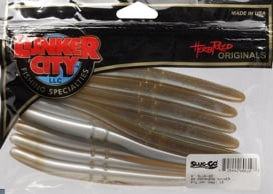 Lunker City Slug-Go Soft Stickbait Soft Bait, 3, 6in, Arkansas Shiner 
