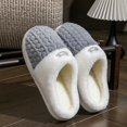 thumbnail image 5 of Slippers for Women,Lined Indoor Slippers Warm Shoes With Soft Comfortable Sole For Winter Home Wear,Womens Slippers,Grey,40, 5 of 9