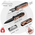 thumbnail image 2 of Cuchillo plegable/navaja multiusos WORKPRO 2 en 1 con 10 cuchillas, 2 of 8