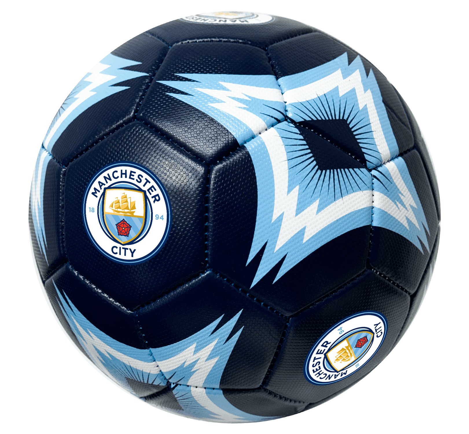 Manchester City Soccer Ball, Size 5, Blue/White, Official Licensed