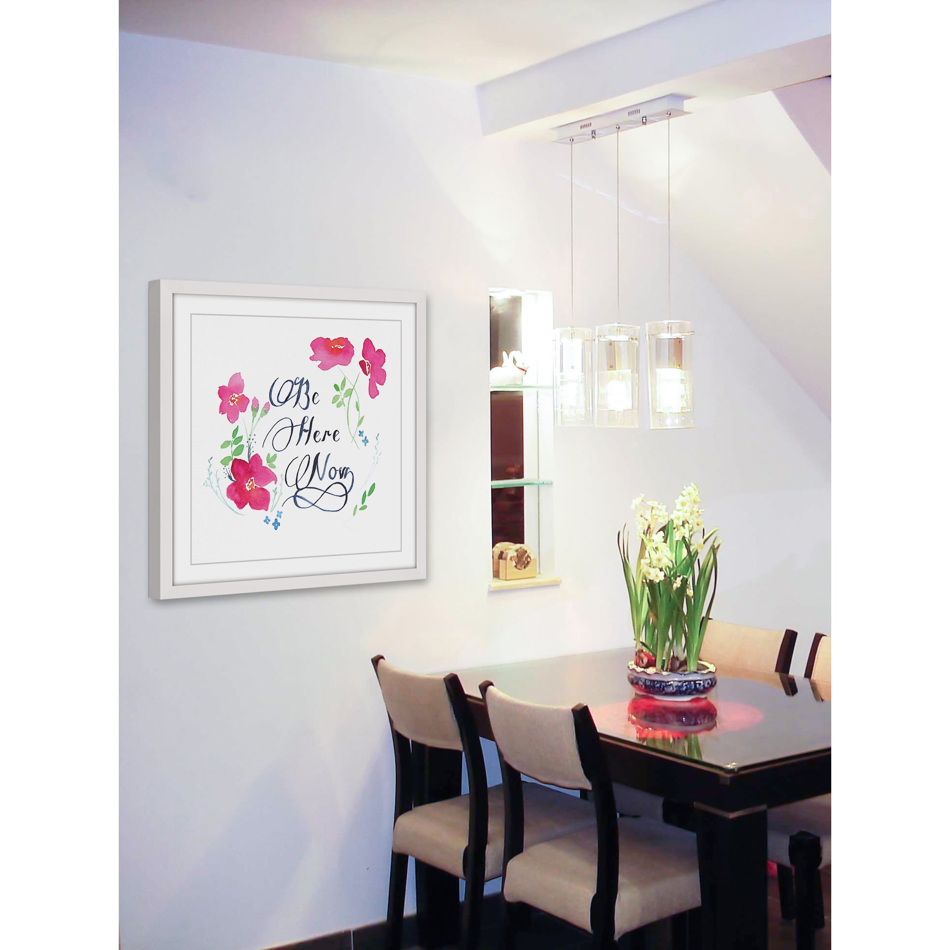 "Be Here Now" Framed Painting Print