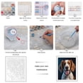 thumbnail image 3 of Paint by Numbers Kit for Adults, Brown White Dog Portrait Collar Paint by Numbers, Easy Paint by Numbers Kit for Adults Beginner, DIY Adult Paint by Number Kits on Canvas, Home Decor, 3 of 7