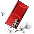 thumbnail image 3 of For Samsung s25 Ultra Ultimate U Design Hybrid with Camera Window Covering - Red, 3 of 3