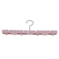 thumbnail image 1 of Perchas de ropa de viaje plegables kusrkot con clips pequeños incorporados Rosado, 1 of 7