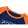thumbnail image 2 of Beezizac Boys Pajamas Navy & Orange Power Up 2-Piece Short Sleeve & Pants PJ Set Cozy Kid Sleepwear Size 16, 2 of 7
