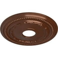 thumbnail image 3 of Ekena Millwork 15 3/8"OD x 3 5/8"ID x 1"P Federal Ceiling Medallion (Fits Canopies up to 8 1/2"), Hand-Painted Copper Penny, 3 of 6