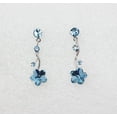 thumbnail image 4 of Faship Gorgeous Aqua Premium Rhinestone Crystal Floral Necklace Earrings Set, 4 of 5
