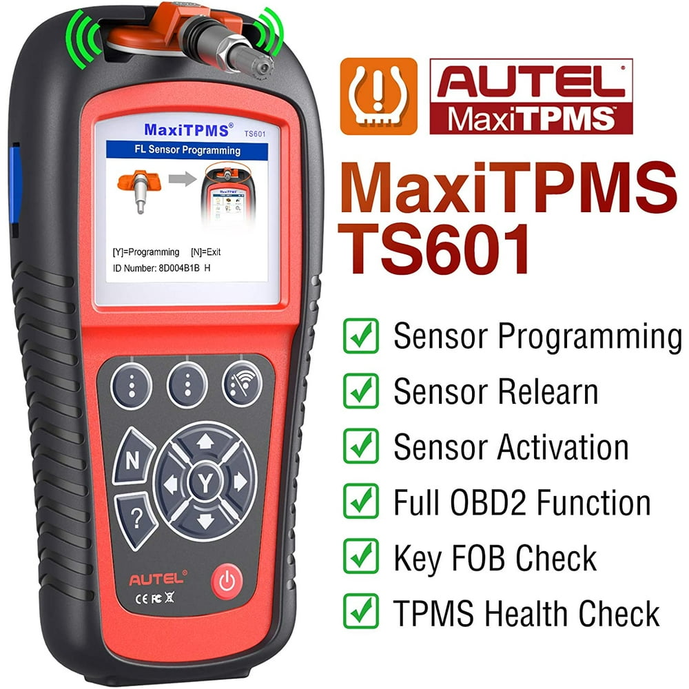 Autel TS601 TPMS Relearn Tool OBD2 Car Diagnostic Code Reader for