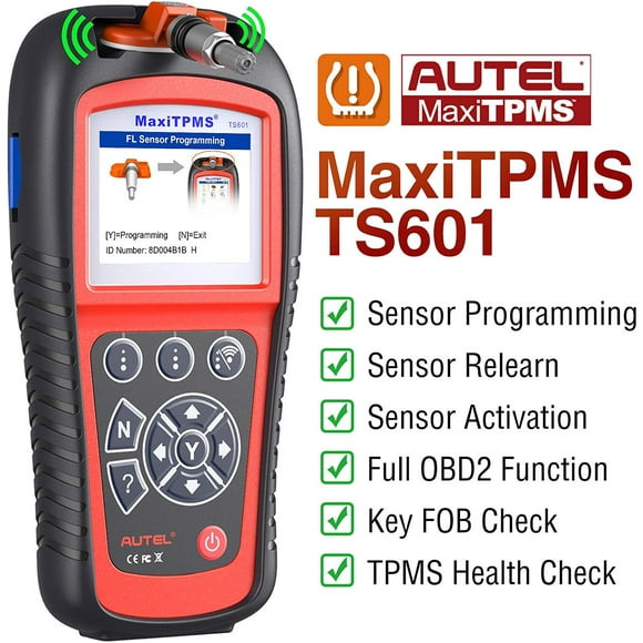 Autel TS601 TPMS Réapprendre Outil OBD2 Voiture Lecteur de Code de Diagnostic pour la Programmation de Capteurs, Test Actif