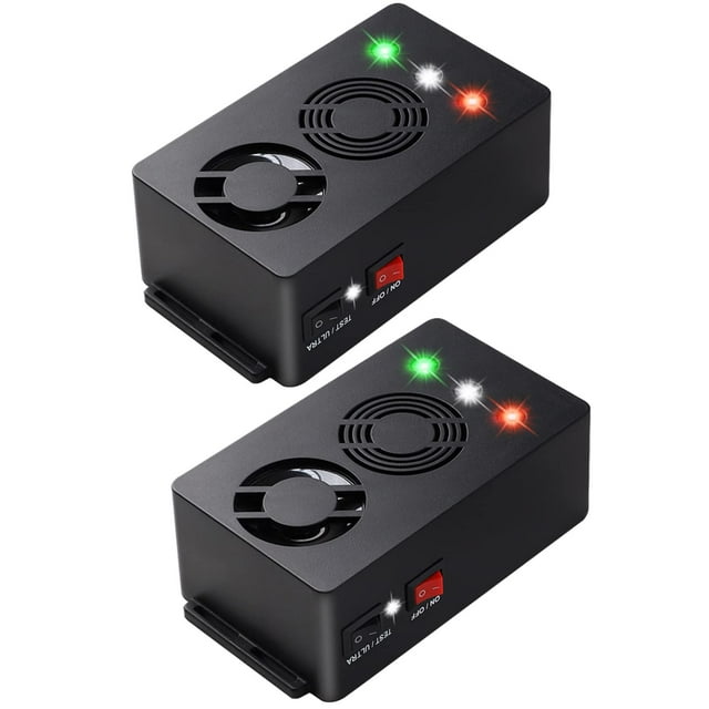 Repelente electrónico para roedores Angveirt Ultra Sonic, paquete de 2