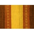 thumbnail image 1 of Ahgly Company Machine Washable Indoor Rectangle Abstract Yellow Modern Area Rugs, 4' x 6', 1 of 4