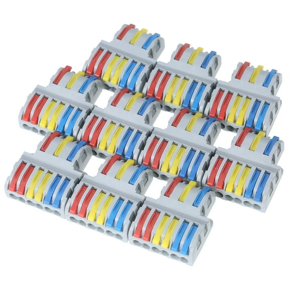 Amdohai 10pcs Wire Connectors Cable Connector Set Universal Wiring Cable Connector Fast Push-in Conductor Terminal