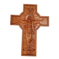 thumbnail image 2 of Crucifijo católico de madera para colgar en la pared, cruz de Jesús, artesanía cristiana, regalo religioso 35x27x25cm, 2 of 9