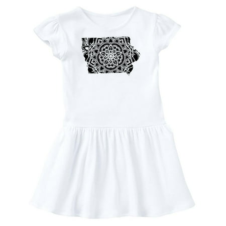 

Inktastic Iowa Silhouette Mandala Gift Toddler Girl Dress