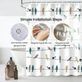 thumbnail image 3 of Bird Shower Curtain, Cute Shower Curtain Colorful Funny Animal Shower Curtain Hooks, Multicolor Rowley Birds Shower Curtains for Bathroom Funny Bathroom Decor, 72Wx72H Inch, 3 of 6